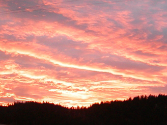Beautiful sunset at Eden Valley